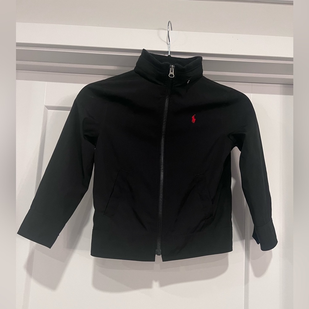 Polo Ralph Lauren Windbreaker Black Jacket Boys Size 5